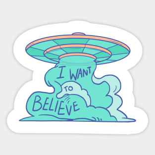 I want to believe Sticker